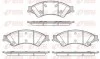 Гальмівні колодки перед. дискові Ford Renger -2.0D-3.2D 04.11- REMSA 1524.02 (фото 1)