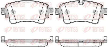 Гальмівні колодки дискові AUDI A4, A4 ALLROAD, A5, Q5, Q7 1.4-3.0DH 01.15- REMSA 1669 08