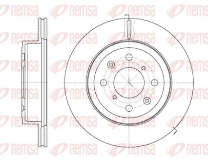 Диск гальмівний REMSA 6103810 (фото 1)
