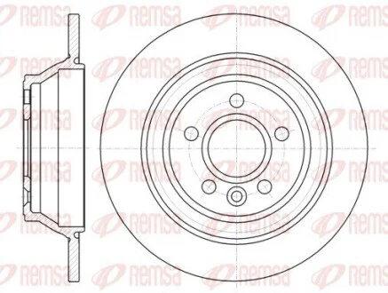 Гальмівні диски задні Volvo S60 /S80 / XC70 2006- REMSA 61265 00