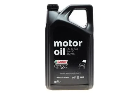 Мастило моторне Castrol GTX RN 5W30 RN 720 5 RENAULT 7711658108
