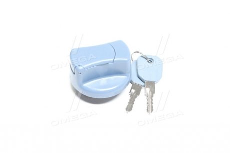 Пластикова синя кришка бака DAF, MAN, MB 40 мм (без ключа) RIDER RD19-65-241 (фото 1)