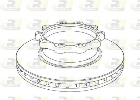 Гальмiвний диск SCANIA 4 series, 430*45*131 ROADHOUSE 1047.20