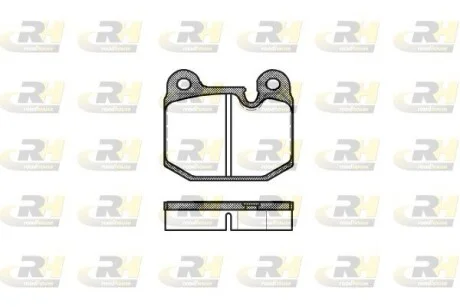 Колодки тормозные дисковые, к-кт. ROADHOUSE 201410