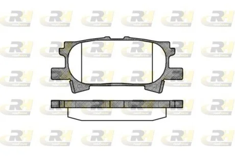 Колодки тормозные дисковые, к-кт. ROADHOUSE 2104000