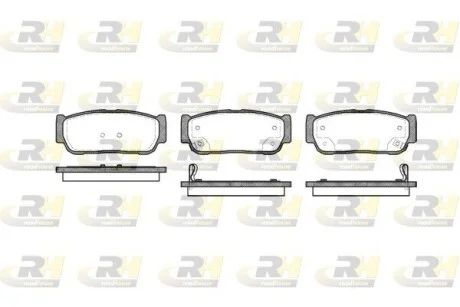 Колодки тормозные дисковые, к-кт. ROADHOUSE 2106302