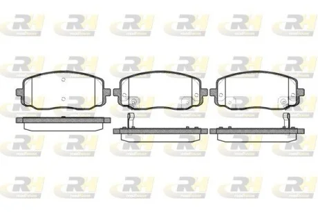 Гальмівні колодки дискові HYUNDAI / KIA I10 // i20 / Pic ROADHOUSE 2113302