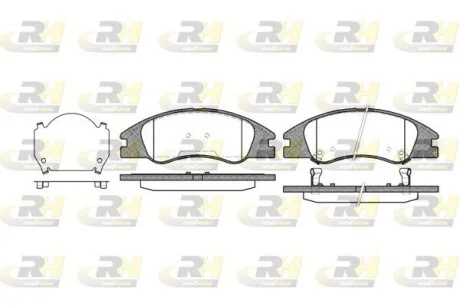 Колодки тормозные дисковые, к-кт. ROADHOUSE 2113402