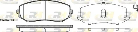 Колодки тормозные дисковые, к-кт. ROADHOUSE 2122502