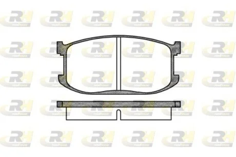 Колодки тормозные дисковые, к-кт. ROADHOUSE 212600