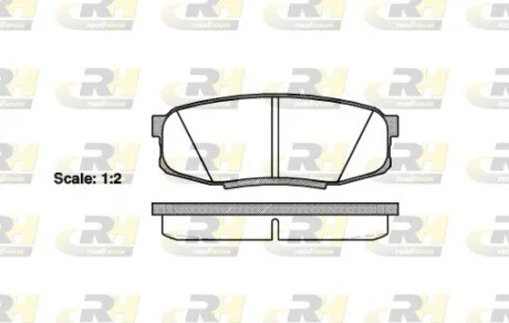Колодки тормозные дисковые, к-кт. ROADHOUSE 2127200