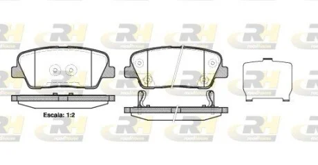 Тормозные колодки дисковые HYUNDAI / KIA Santa Fe / Gen ROADHOUSE 2127402