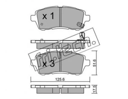 Колодки тормозные дисковые, к-кт. ROADHOUSE 2128110
