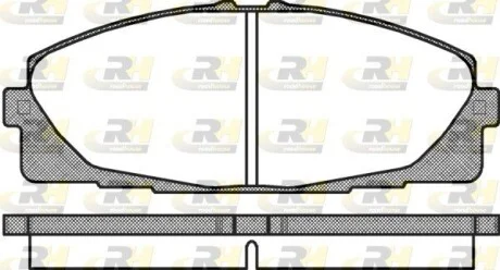 Колодки тормозные дисковые, к-кт. ROADHOUSE 2132500 (фото 1)