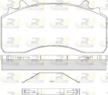 КМП гальмівних колодок ROADHOUSE 21526.00