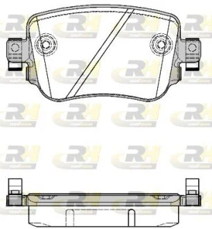 Колодки тормозные дисковые, к-кт. ROADHOUSE 2154908