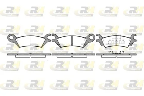 Колодки тормозные дисковые, к-кт. ROADHOUSE 215810