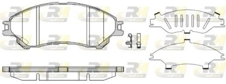 Колодки тормозные дисковые, к-кт. ROADHOUSE 2158902