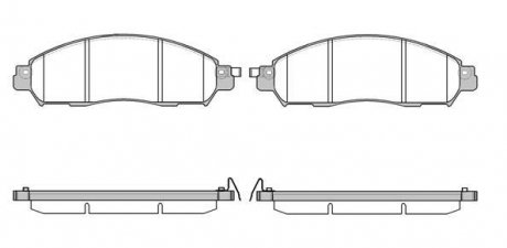 Колодки тормозные дисковые, к-кт. ROADHOUSE 21612.04