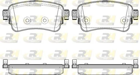 Тормозные колодки дисковые ROADHOUSE 21720.00