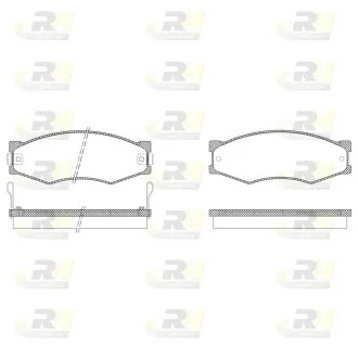 Колодки тормозные дисковые, к-кт. ROADHOUSE 218402