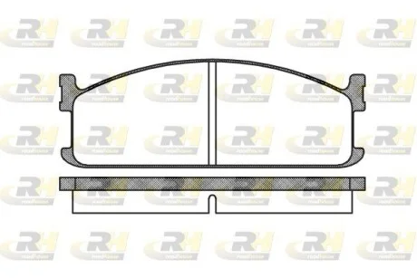 Колодки тормозные дисковые, к-кт. ROADHOUSE 220400