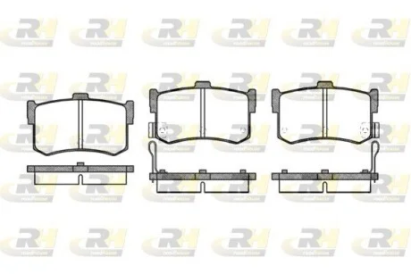 Колодки тормозные дисковые, к-кт. ROADHOUSE 224202