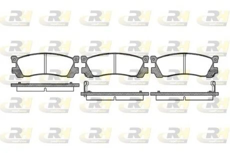 Колодки тормозные дисковые, к-кт. ROADHOUSE 224802