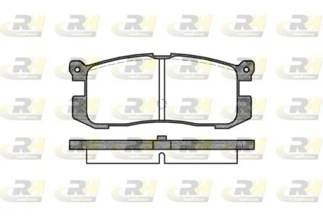 Колодки тормозные дисковые, к-кт. ROADHOUSE 227200