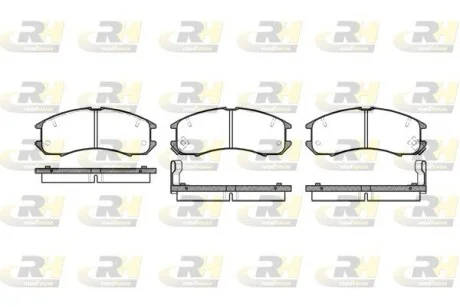 Колодки тормозные дисковые, к-кт. ROADHOUSE 227302