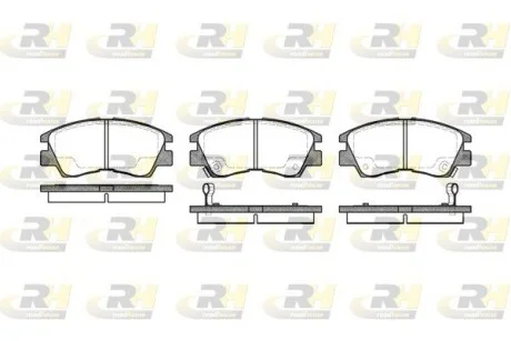 Колодки тормозные дисковые, к-кт. ROADHOUSE 227502