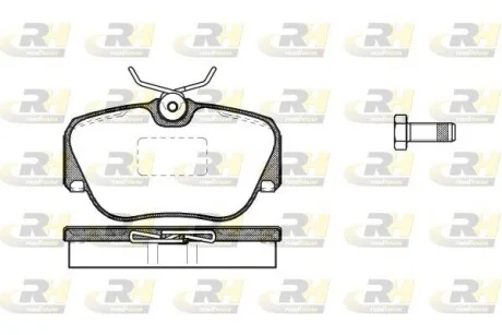 Колодки тормозные дисковые, к-кт. ROADHOUSE 228400