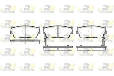 Гальмівні колодки дискові ROADHOUSE 228902