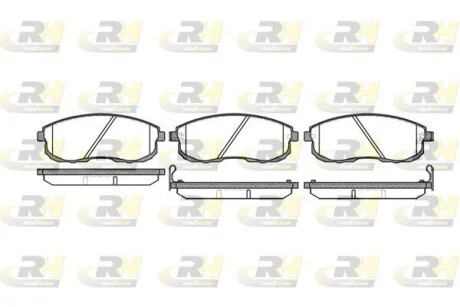 Колодки тормозные дисковые, к-кт. ROADHOUSE 229312