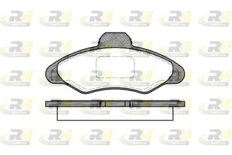 Колодки тормозные дисковые, к-кт. ROADHOUSE 233100