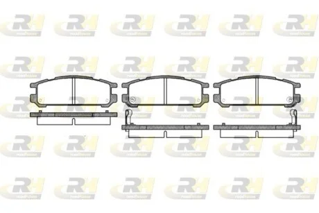 Колодки тормозные дисковые, к-кт. ROADHOUSE 234202