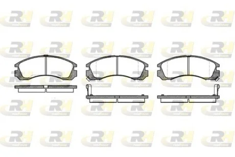Колодки тормозные дисковые, к-кт. ROADHOUSE 235402