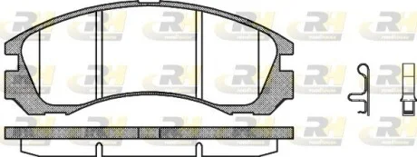 Гальмівні колодки дискові ROADHOUSE 235432