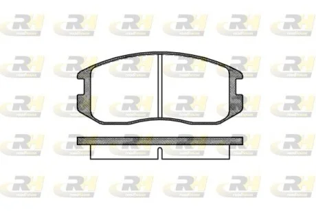 Колодки тормозные дисковые, к-кт. ROADHOUSE 235700