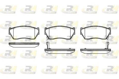 Колодки тормозные дисковые, к-кт. ROADHOUSE 236402