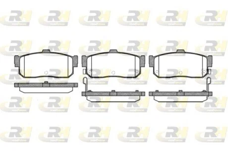Колодки тормозные дисковые, к-кт. ROADHOUSE 236622