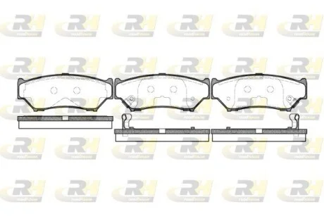 Гальмівні колодки дискові ROADHOUSE 238912