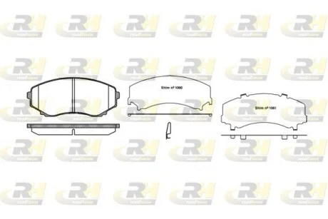 Колодки тормозные дисковые, к-кт. ROADHOUSE 239722