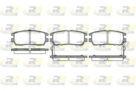 Колодки тормозные дисковые, к-кт. ROADHOUSE 240502