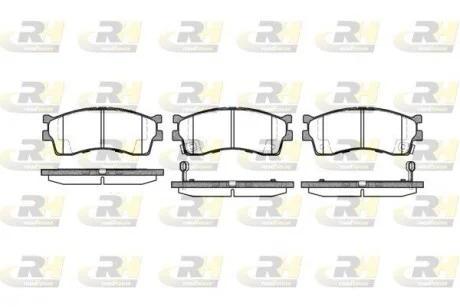 Колодки тормозные дисковые, к-кт. ROADHOUSE 241532