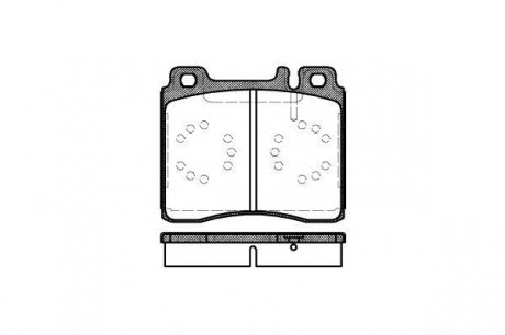 Колодки тормозные дисковые, к-кт. ROADHOUSE 242000