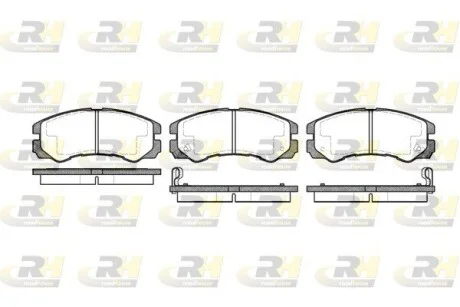 Колодки тормозные дисковые, к-кт. ROADHOUSE 242502