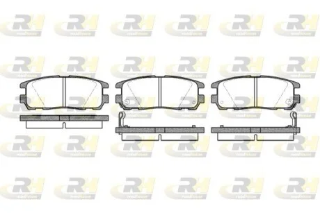 Колодки тормозные дисковые, к-кт. ROADHOUSE 242602