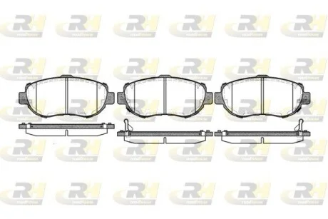 Колодки тормозные дисковые, к-кт. ROADHOUSE 245602