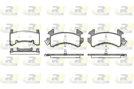 Колодки тормозные дисковые, к-кт. ROADHOUSE 251500